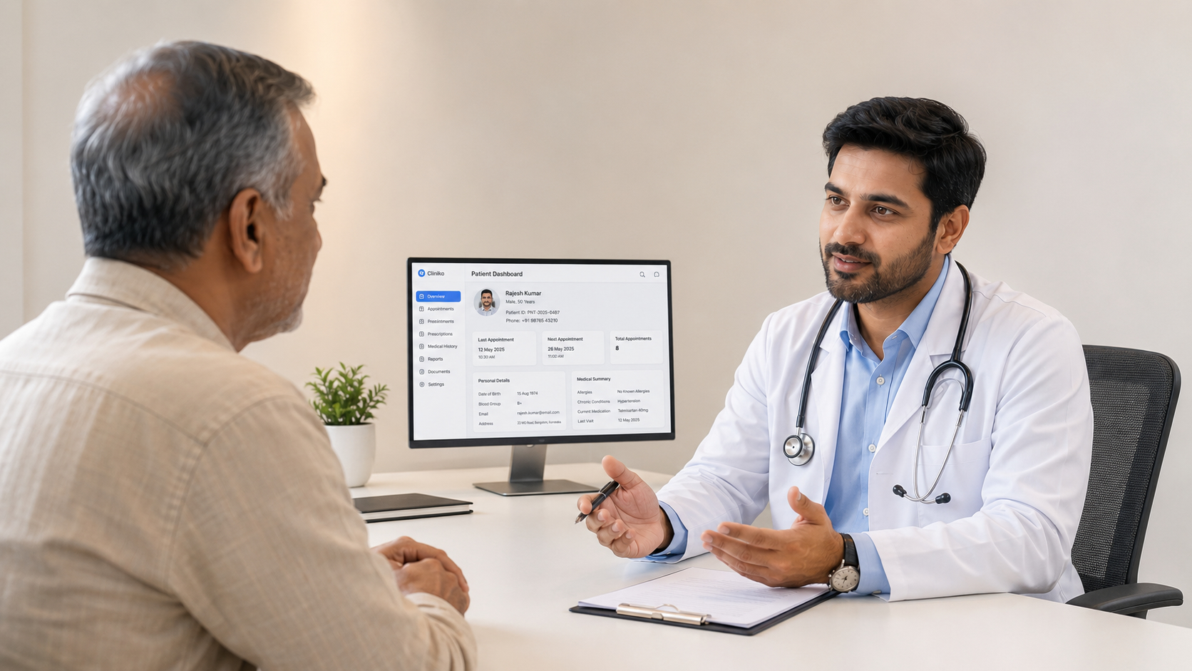 Ezycure Doctor Clinic Dashboard Showcase